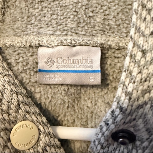 Columbia Women's Darling Days II Ecru Herringbone Pullover Fleece Hoodie - Picture 5 of 6